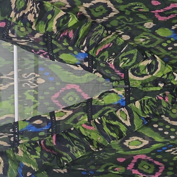 Zara Multicolor Patterned Ruffle Blouse - Picture 9 of 9